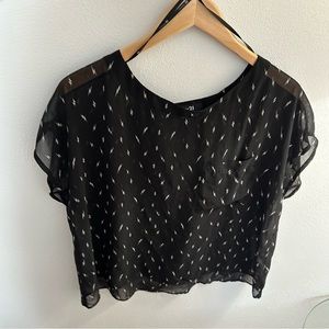 Forever 21 Blouse Black size L Women